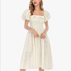 R vivimos puff sleeve Dress